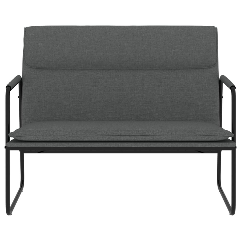 Klupa tamnosiva 100 x 64 x 80 cm od tkanine