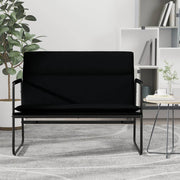 Klupa crna 100x64x80 cm od tkanine
