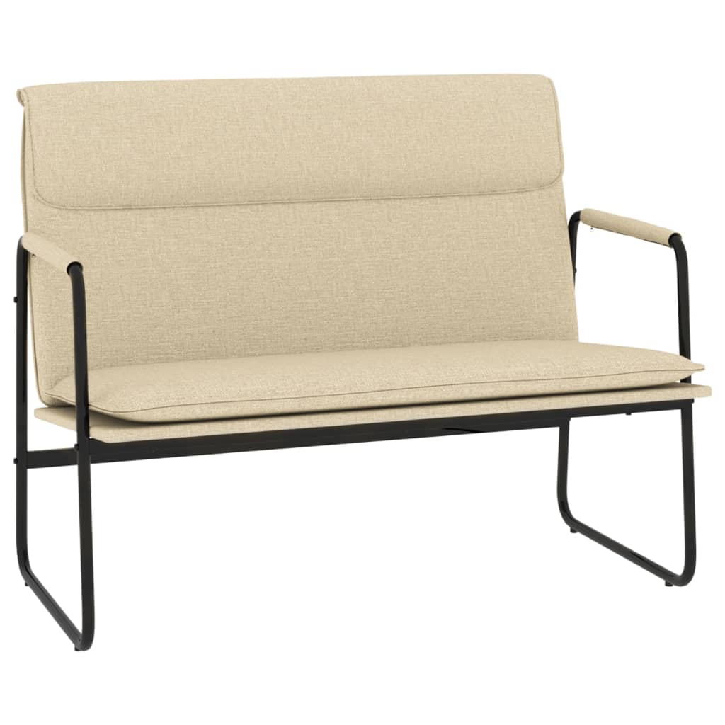 Klupa krem 100x64x80 cm od tkanine