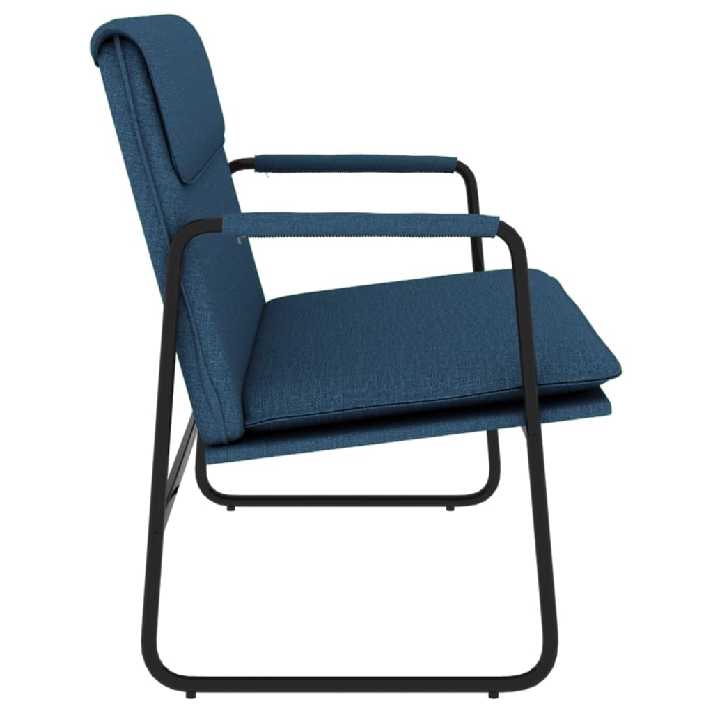 Klupa plavi 100x64x80 cm od tkanine