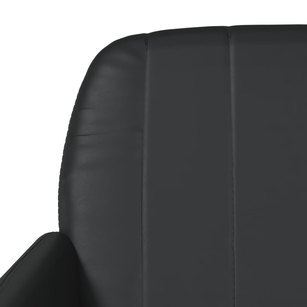 Klupa crna 107 x 80 x 81 cm od umjetne kože