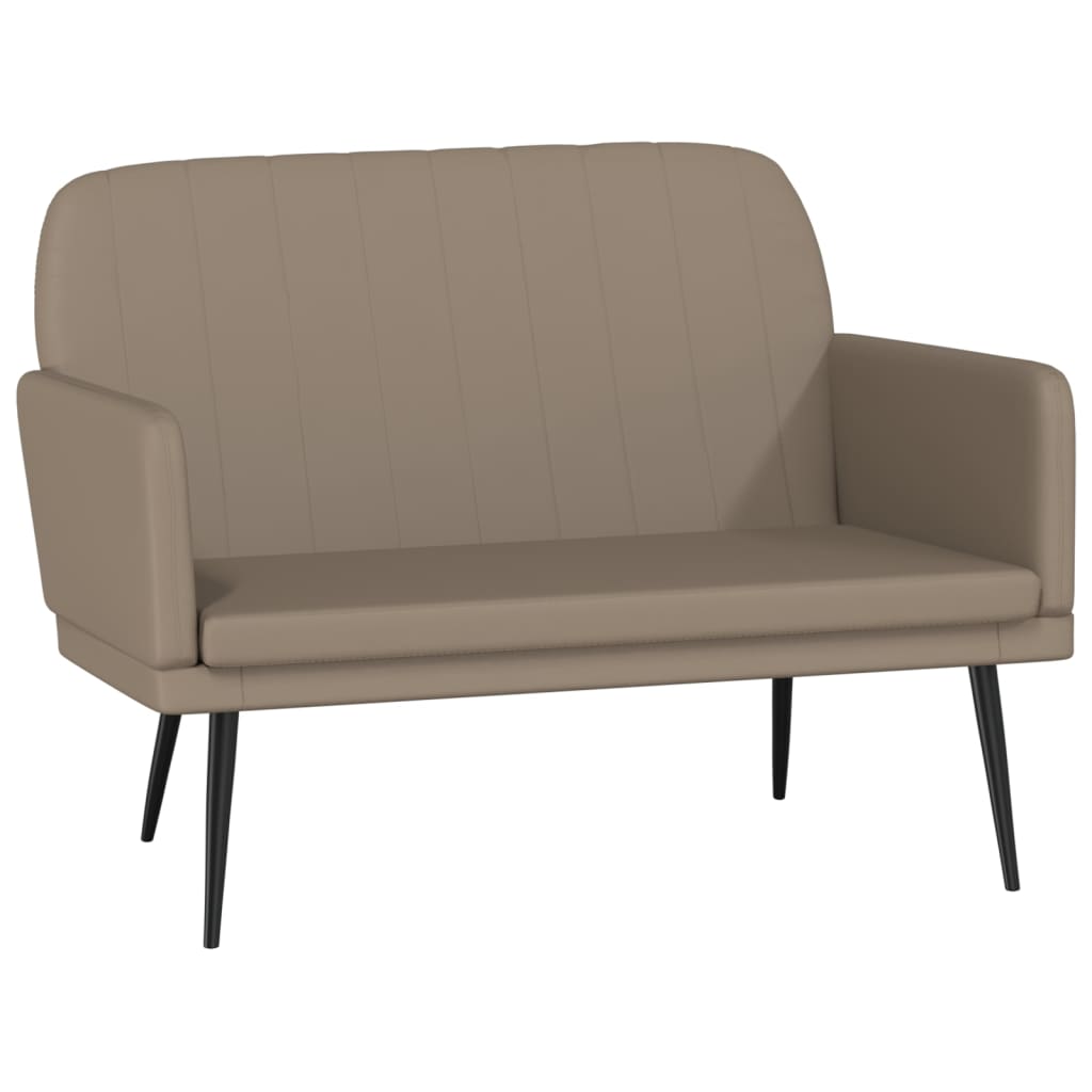 Klupa boja cappuccina 107x80x81 cm od umjetne kože