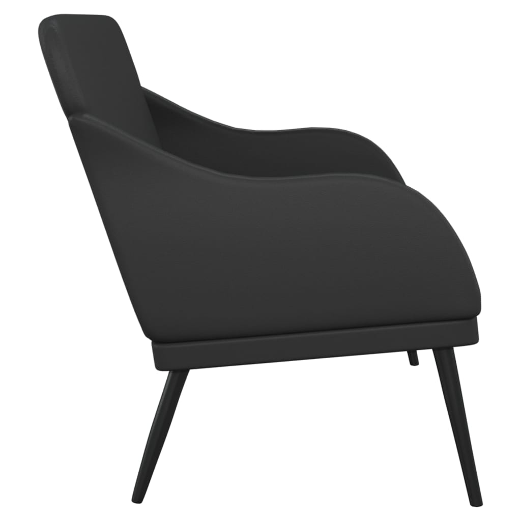 Klupa crna 110 x 76 x 80 cm od umjetne kože