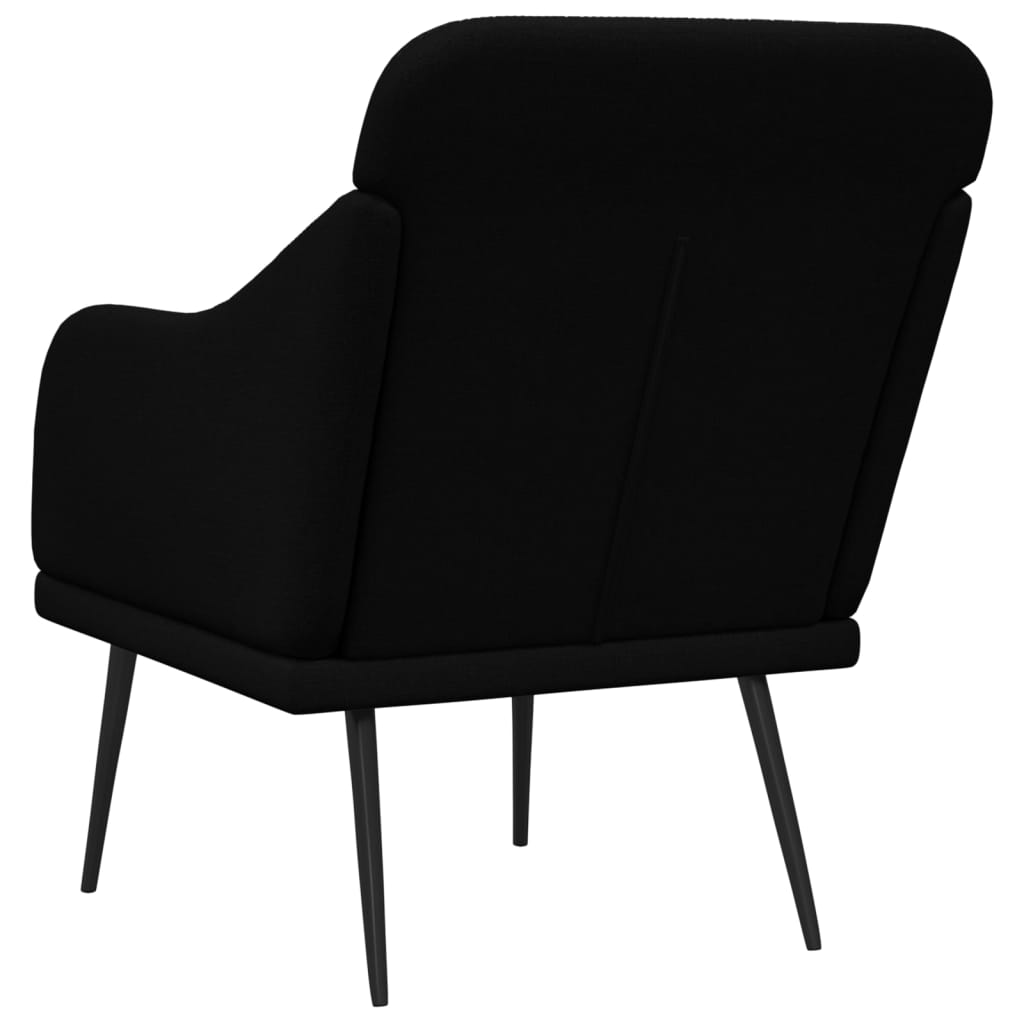 Fotelja crna 63 x 76 x 80 cm od tkanine