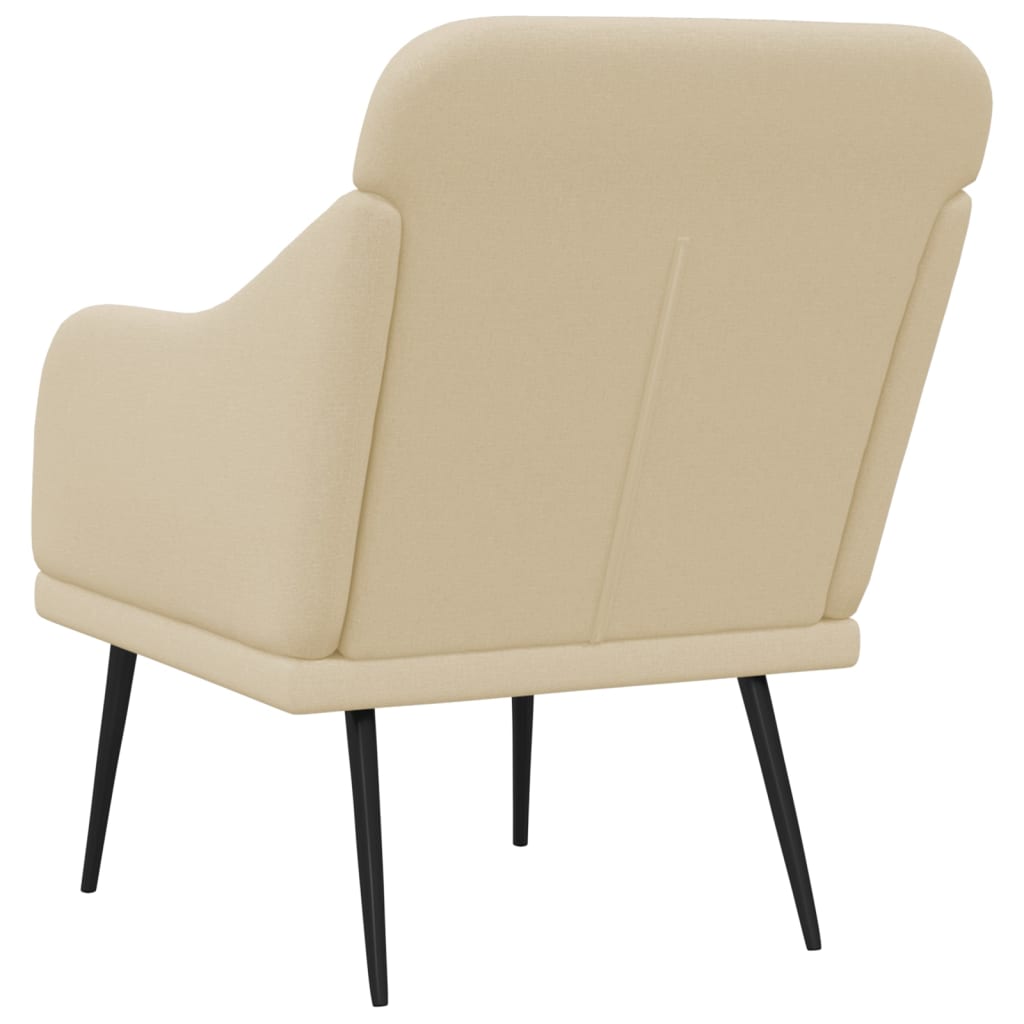 Fotelja krem 63 x 76 x 80 cm od tkanine