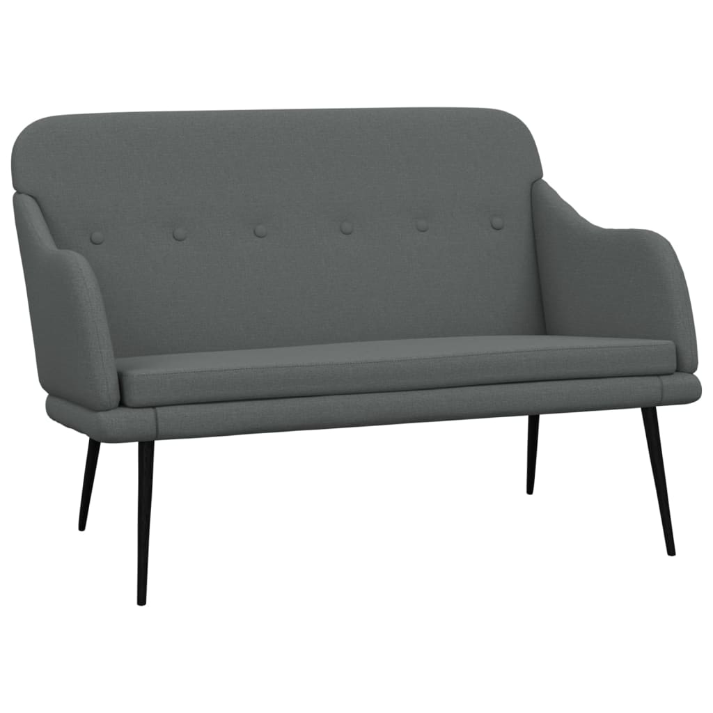 Klupa tamnosiva 110 x76 x 80 cm od tkanine