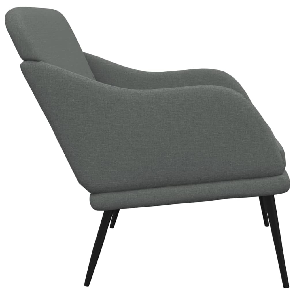 Klupa tamnosiva 110 x76 x 80 cm od tkanine