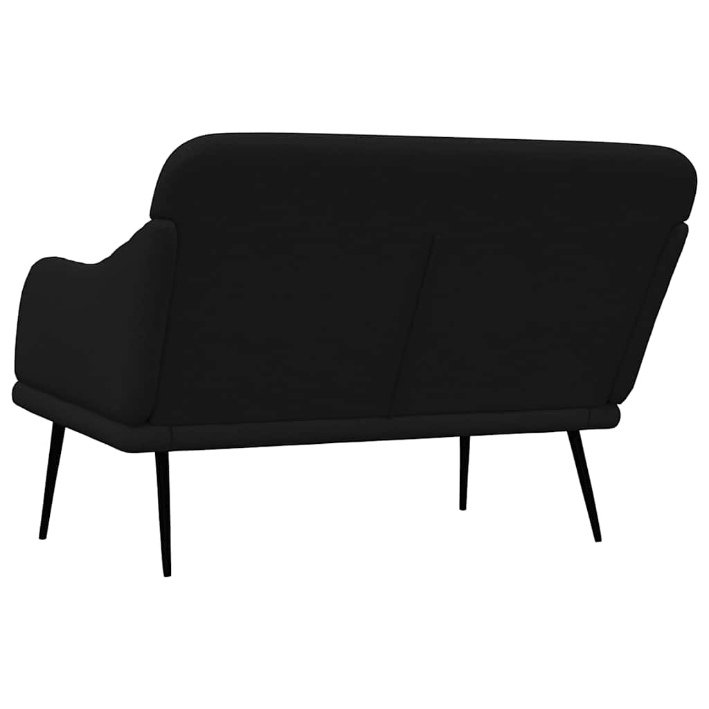 Klupa crna 110 x 76 x 80 cm od tkanine