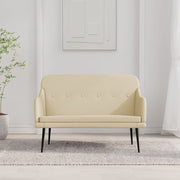 Klupa krem 110 x 76 x 80 cm od tkanine