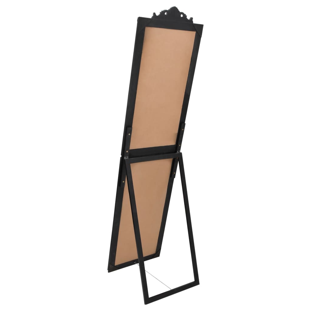 Samostojeće ogledalo crno 50x200 cm