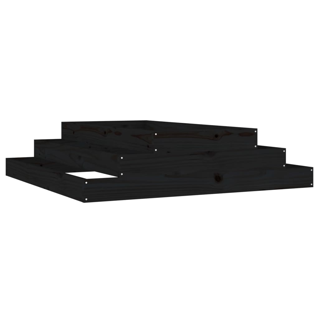 Sadilica crna 110x110x27 cm od masivne borovine