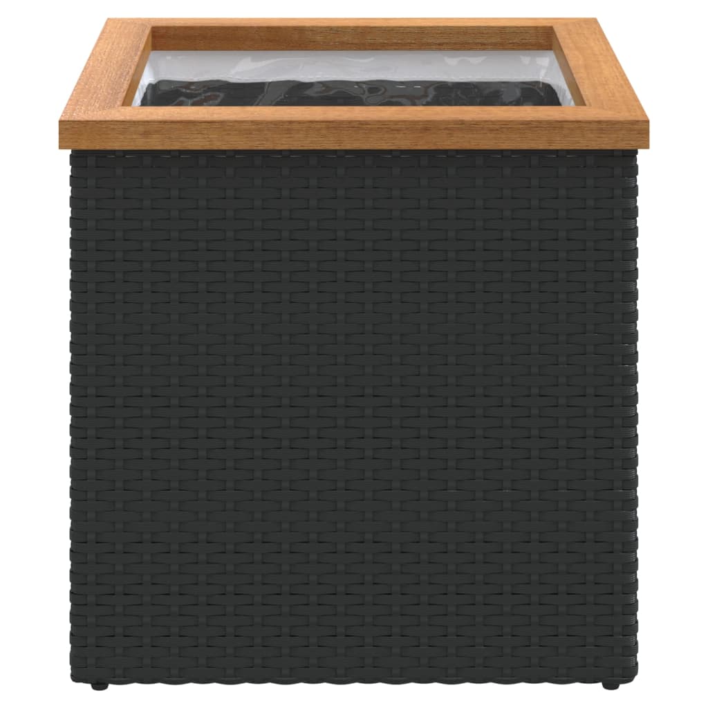 Sadilica crna 40 x 40 x 40 cm od poliratana