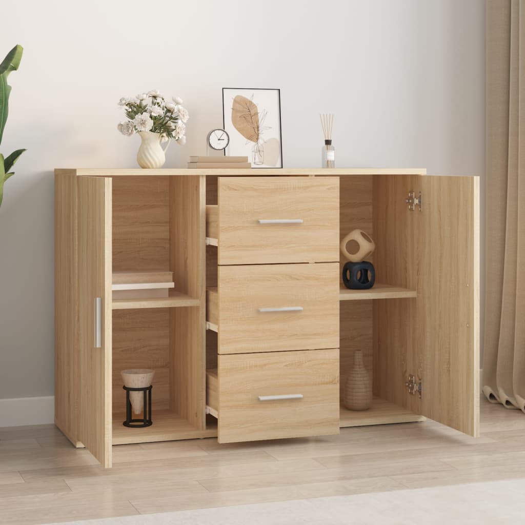 Komoda boja hrasta sonome 91x29,5x65 cm konstruirano drvo