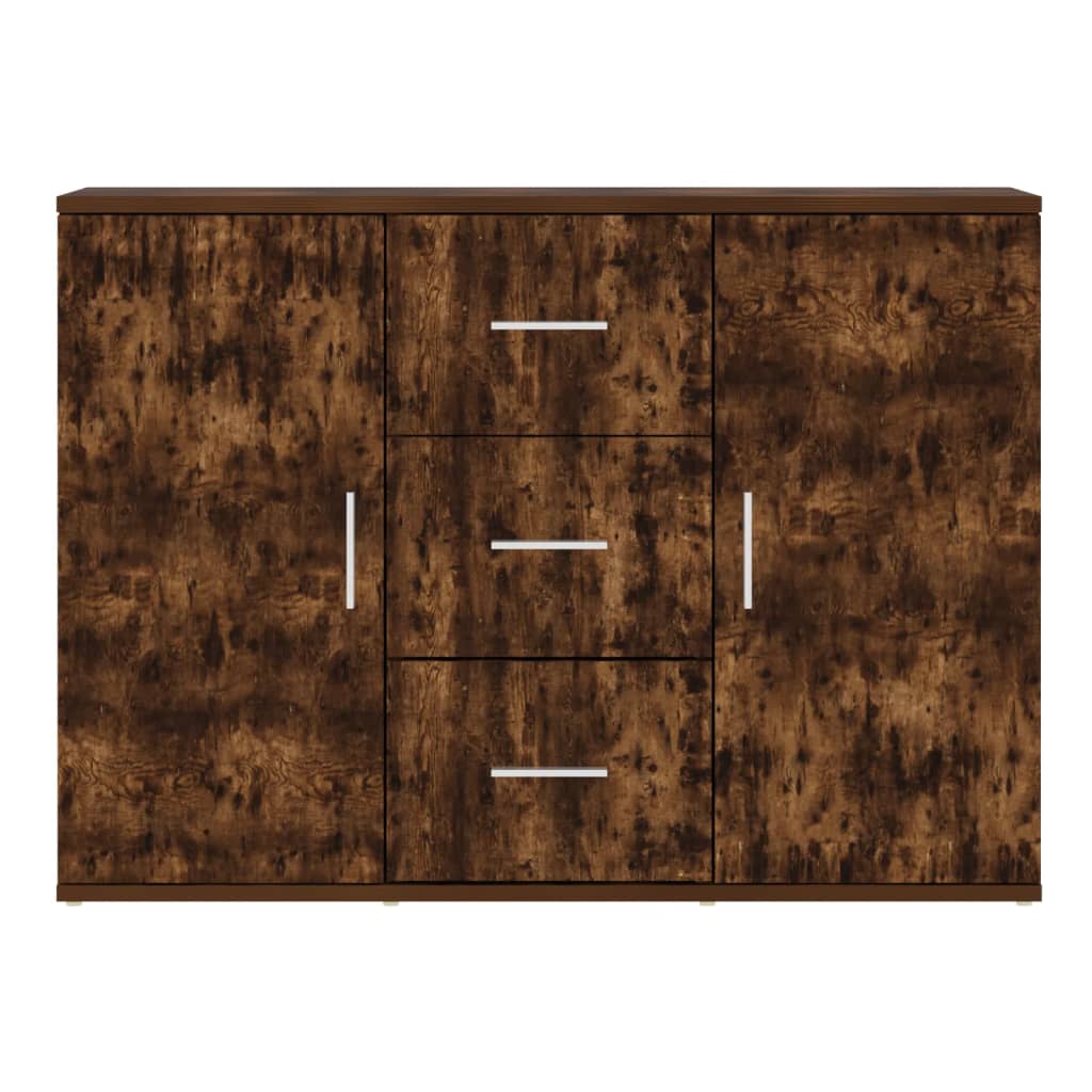 Komoda boja dimljenog hrasta 91x29,5x65 cm konstruirano drvo