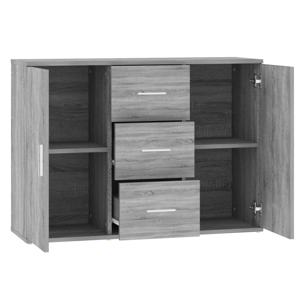 Komoda siva sonome 91x29,5x65 cm konstruirano drvo