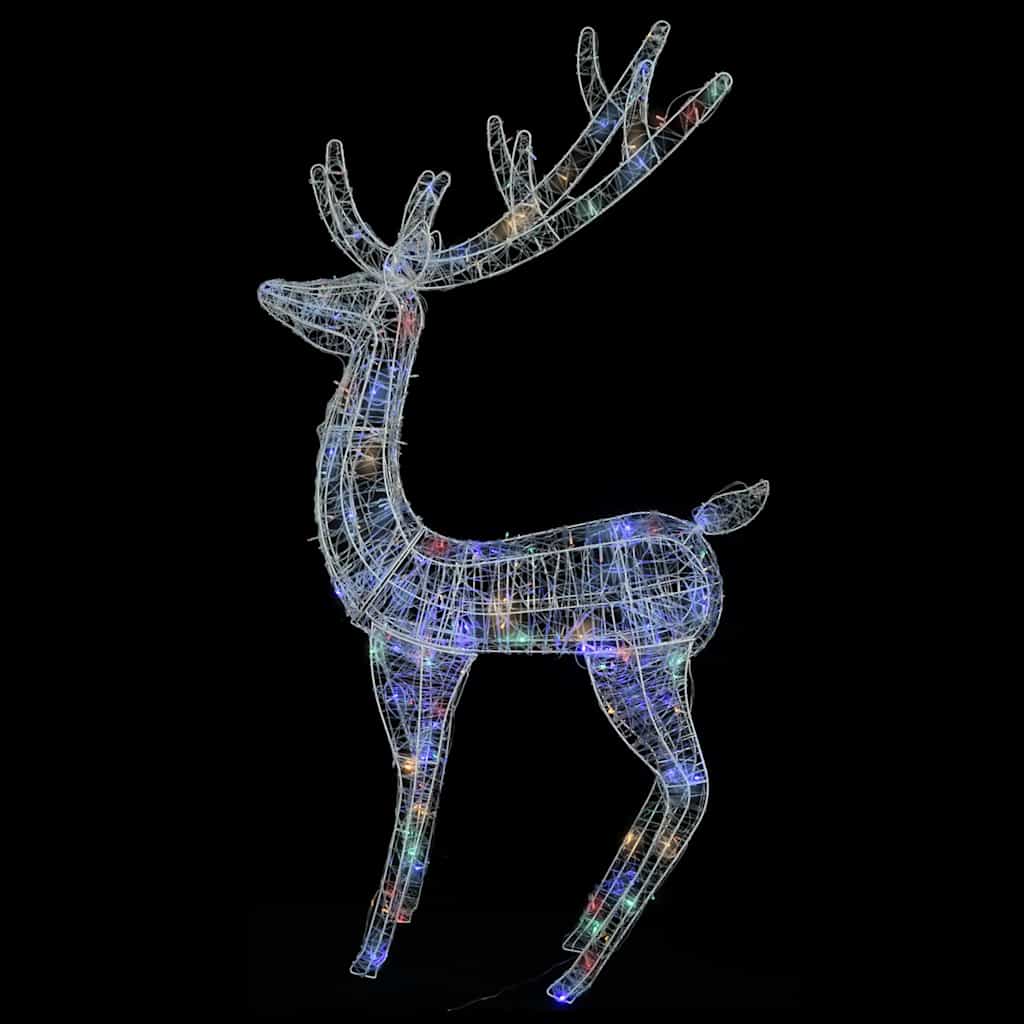 XXL akrilni božićni sobovi 250 LED 3 kom 180 cm šareni