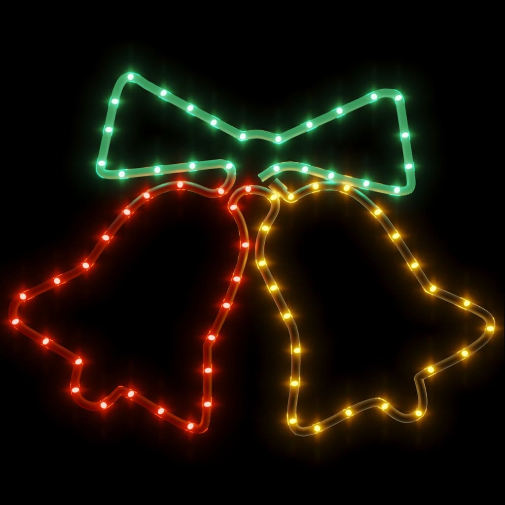 Figure božićnih zvona sa 72 LED žarulje 3 kom 50 x 56 cm