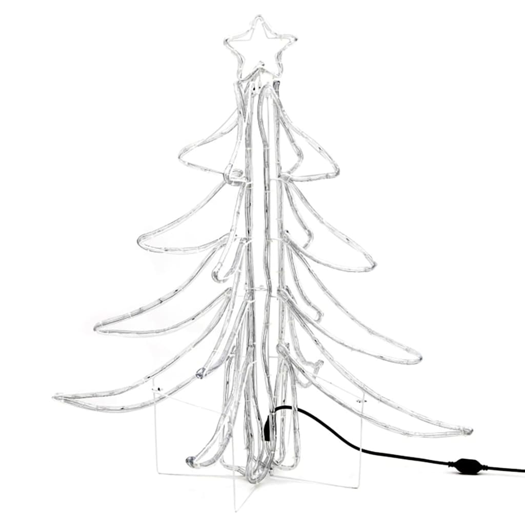 LED sklopiva figura božićno drvce 3 kom topla bijela 87x87x93cm