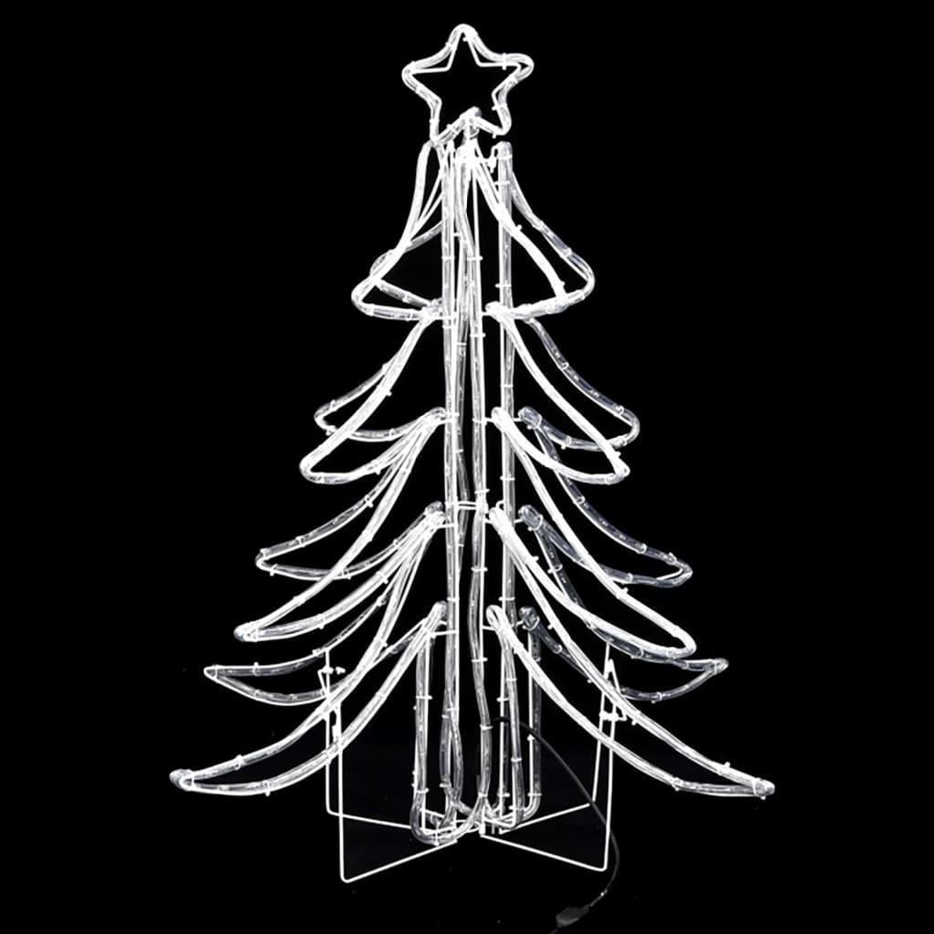 LED sklopiva figura božićno drvce 3 kom topla bijela 87x87x93cm
