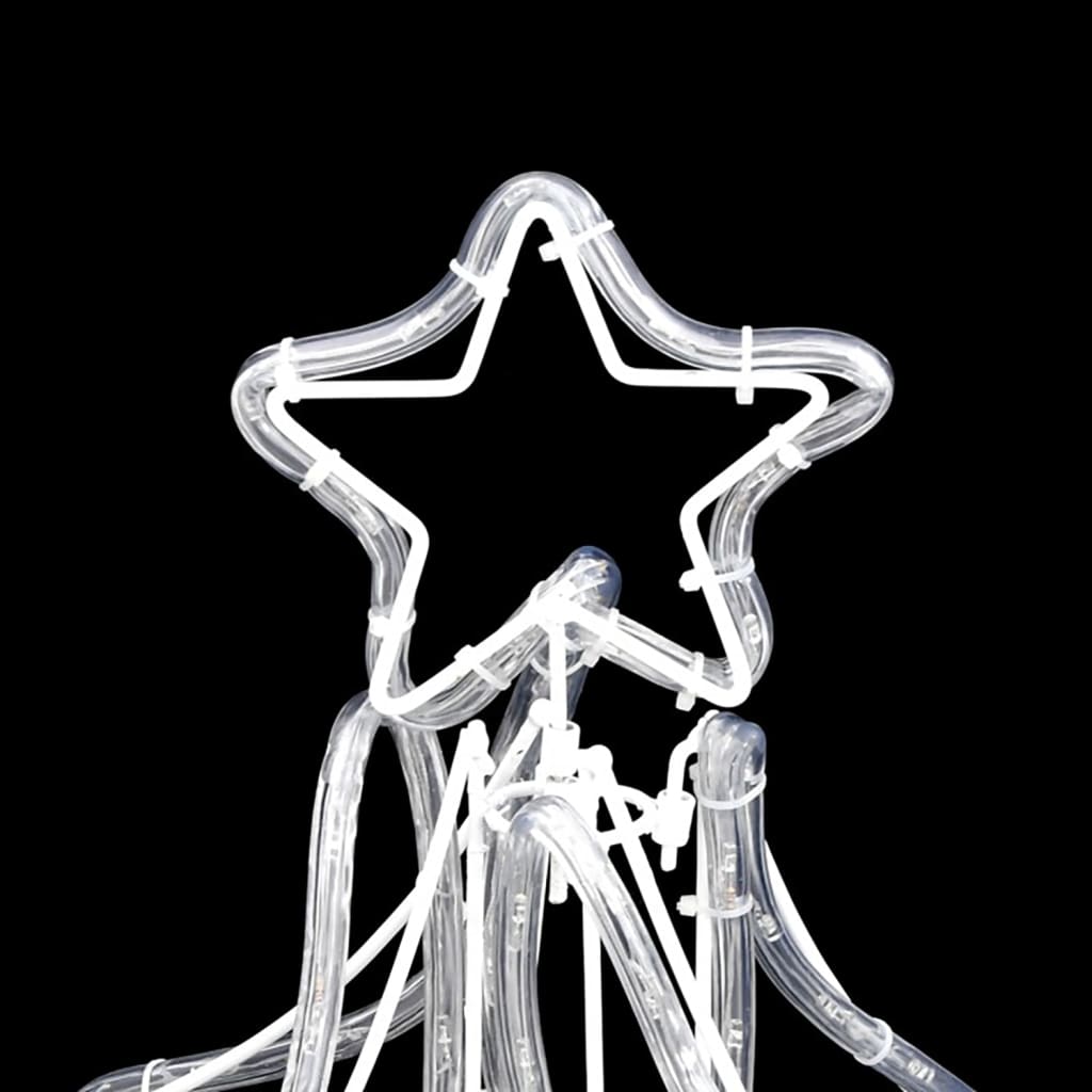 LED sklopiva figura božićno drvce 3 kom topla bijela 87x87x93cm