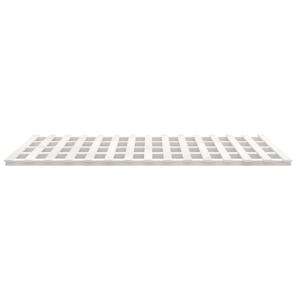 Okvir za krevet bijela 200 x 200 cm od masivne borovine