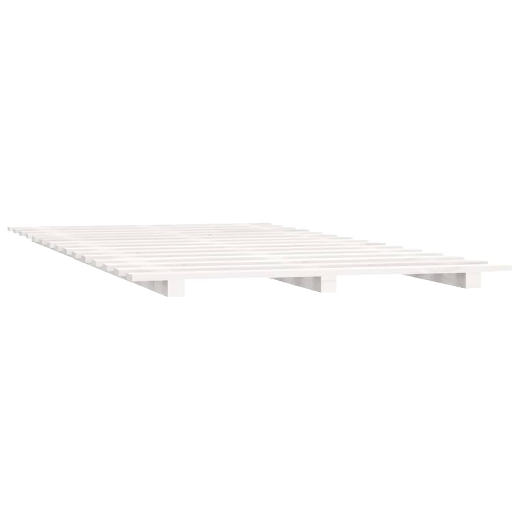 Okvir za krevet bijeli 90 x 190 cm od masivne borovine