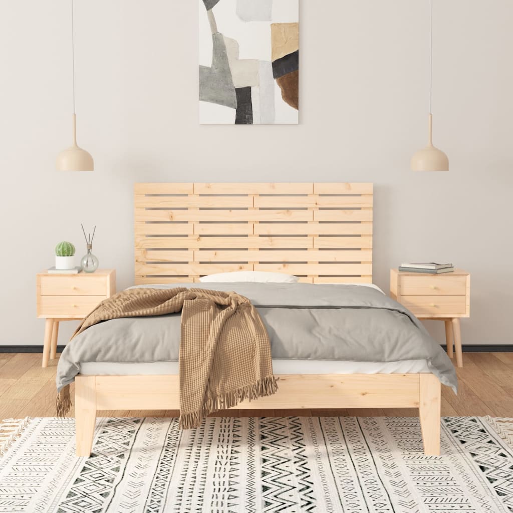 Zidno uzglavlje 156x3x63 cm od masivne borovine
