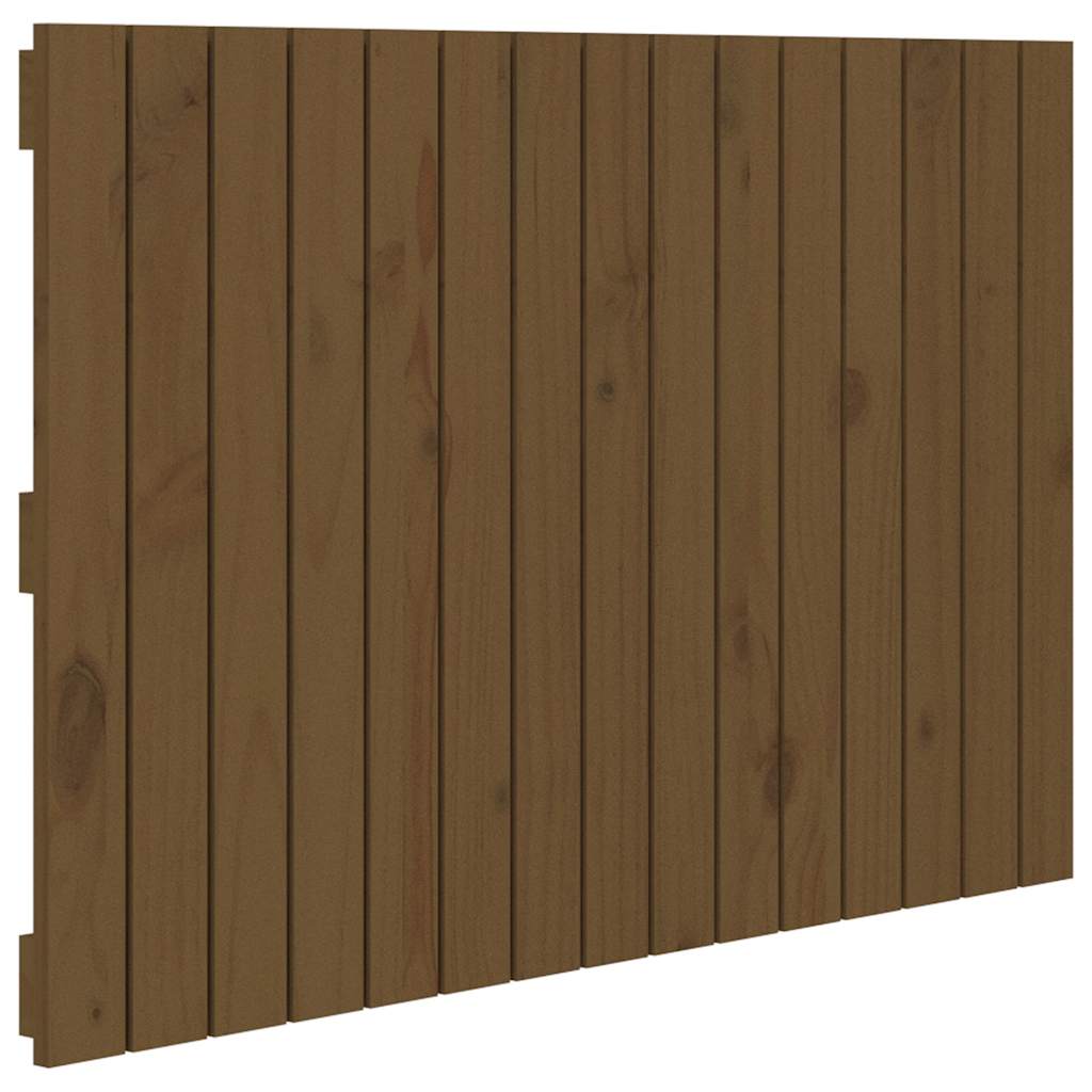 Uzglavlje za krevet boja meda 95,5x3x60 cm masivna borovina