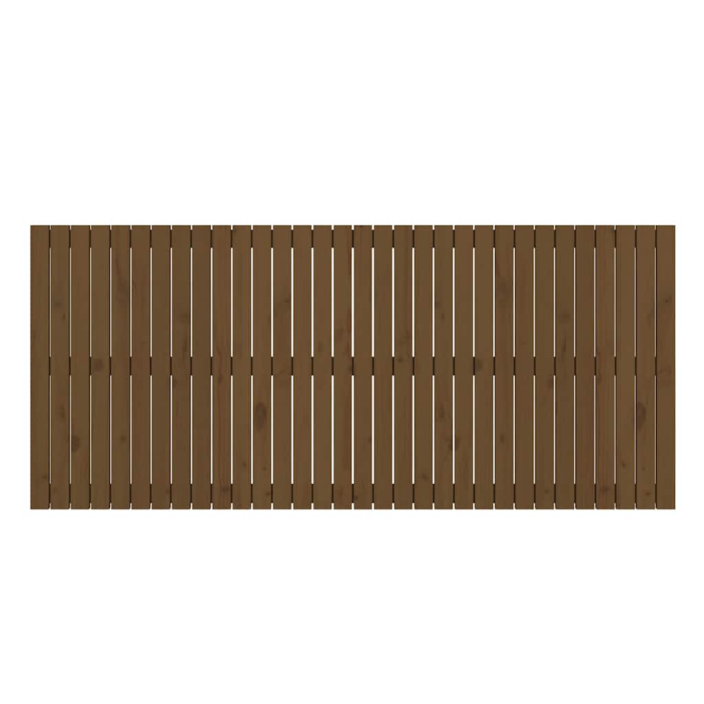 Zidno uzglavlje boja meda 204x3x90 cm masivna borovina