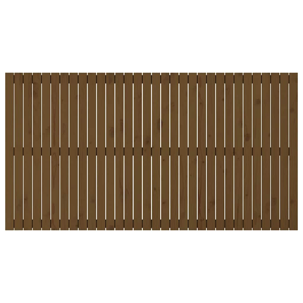 Zidno uzglavlje boja meda 204x3x110 cm masivna borovina