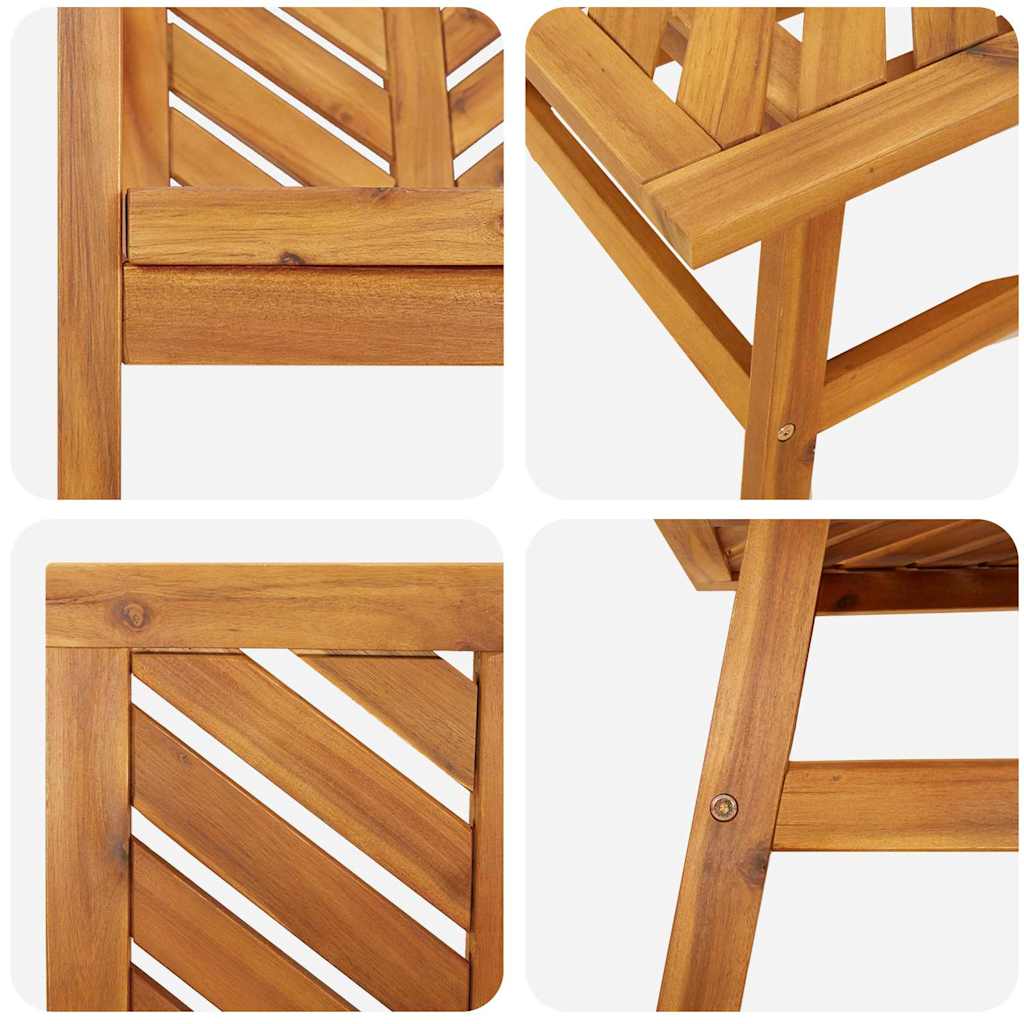 Set lounge namještaja za vrt 4 pcs Smeđa Čvrsto drvo akacije