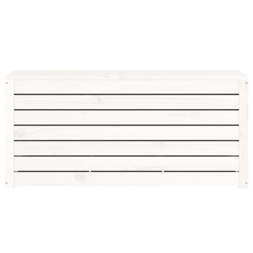 Vrtna kutija bijela 101 x 50,5 x 46,5 cm od masivne borovine
