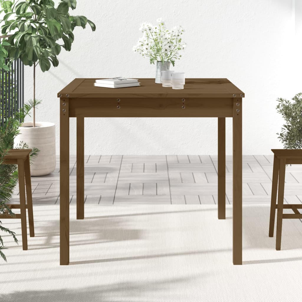 Vrtni stol boja meda 82,5x82,5x76 cm od masivne borovine