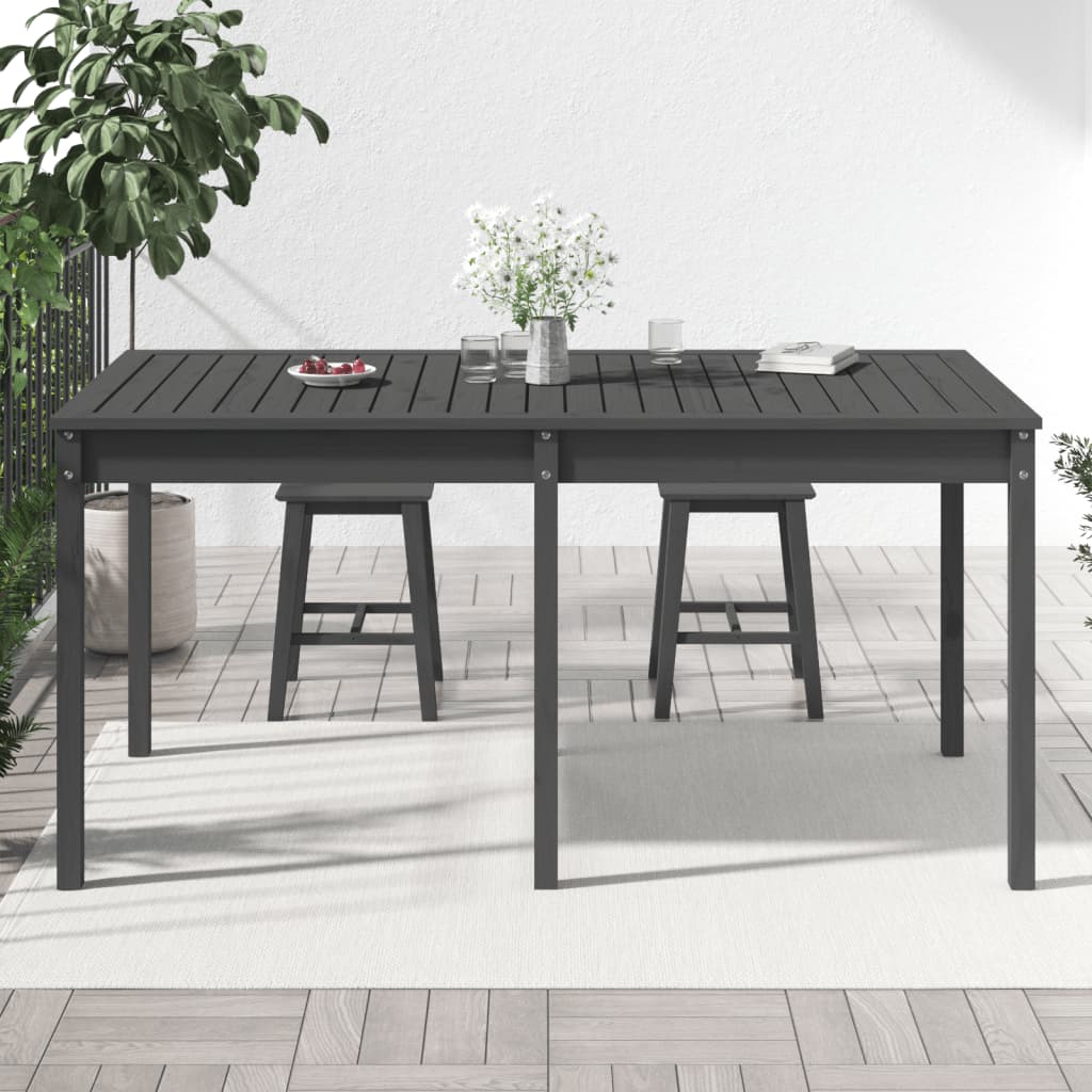 Vrtni stol sivi 159,5 x 82,5 x 76 cm od masivne borovine