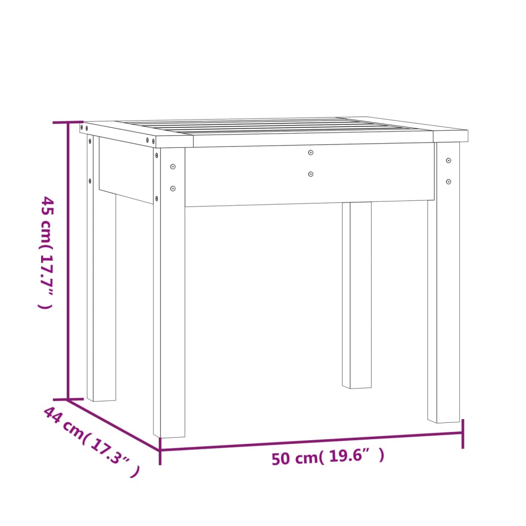 Vrtna klupa 50 x 44 x 45 cm od masivne borovine