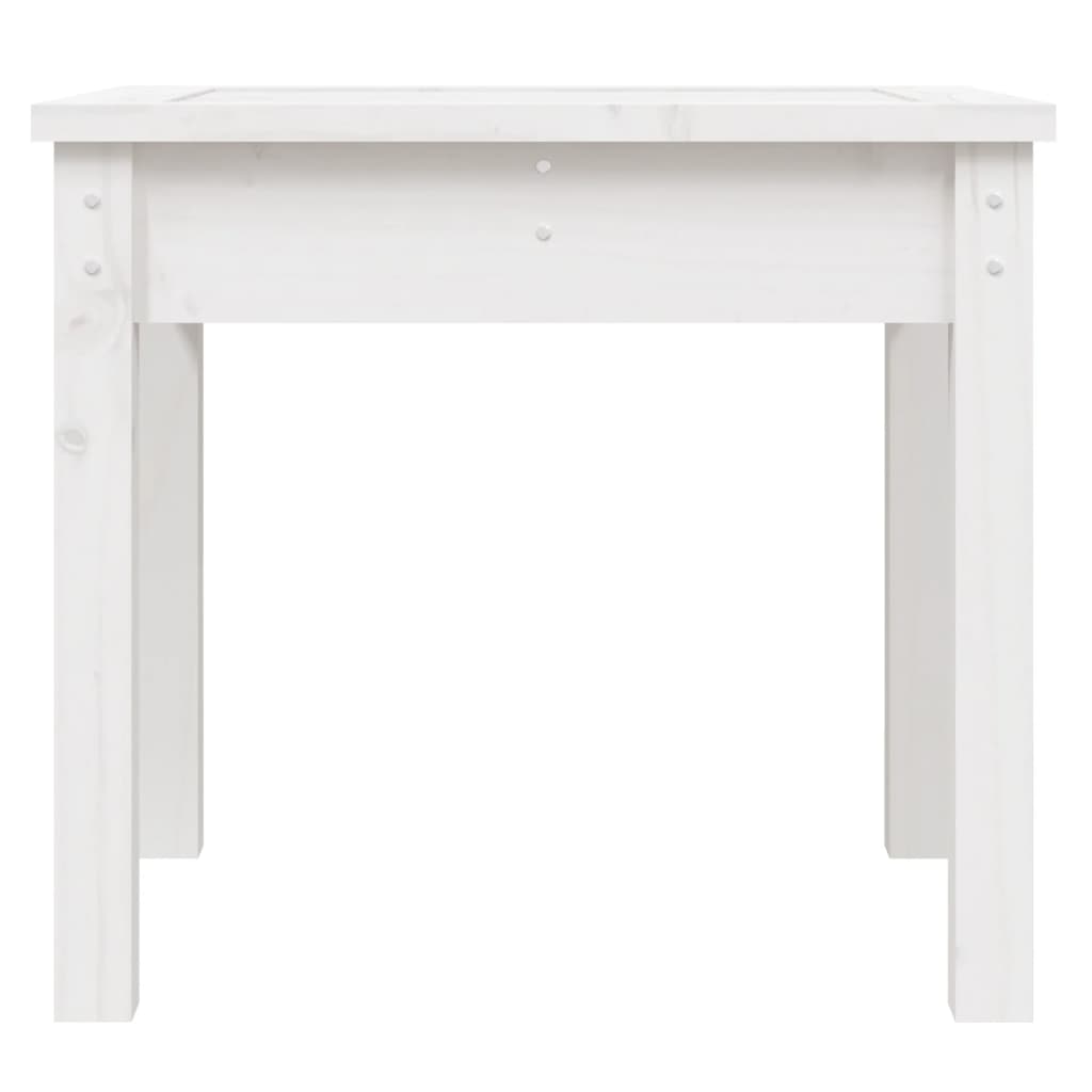 Vrtna klupa bijela 50x44x45 cm od masivne borovine