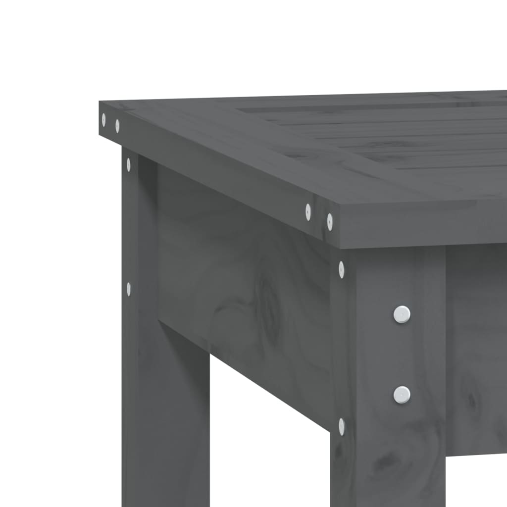 Vrtna klupa siva 80x44x45 cm od masivne borovine