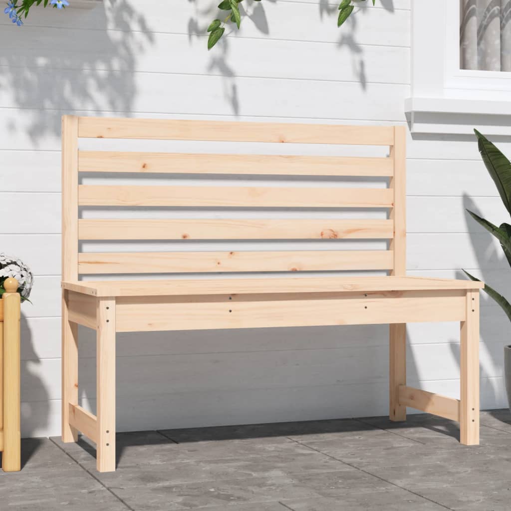 Vrtna klupa 109 cm od masivne borovine