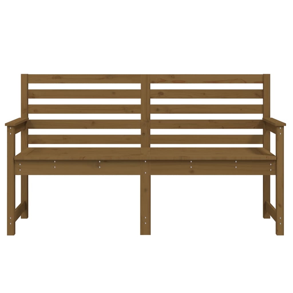 Vrtna klupa boja meda 159,5x48x91,5 cm od masivne borovine