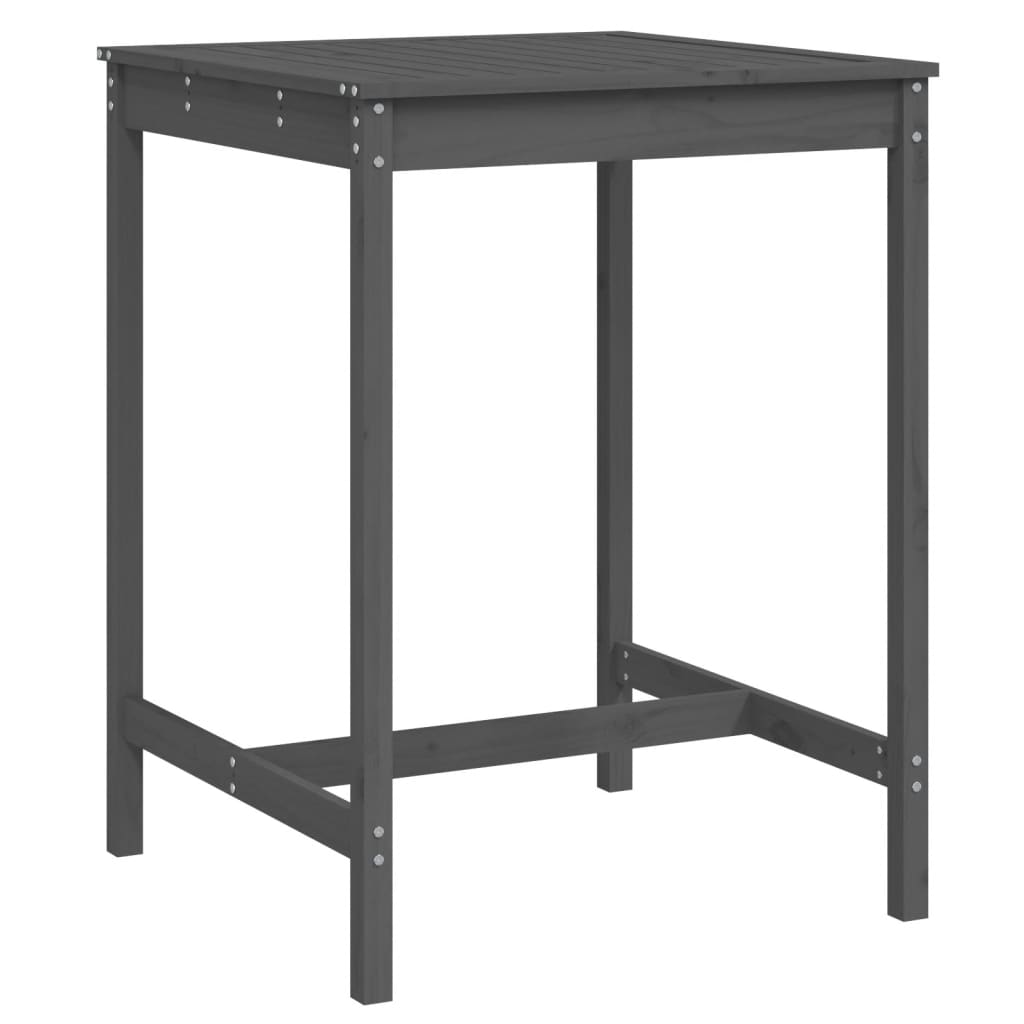 Vrtni stol sivi 82,5x82,5x110 cm od masivne borovine