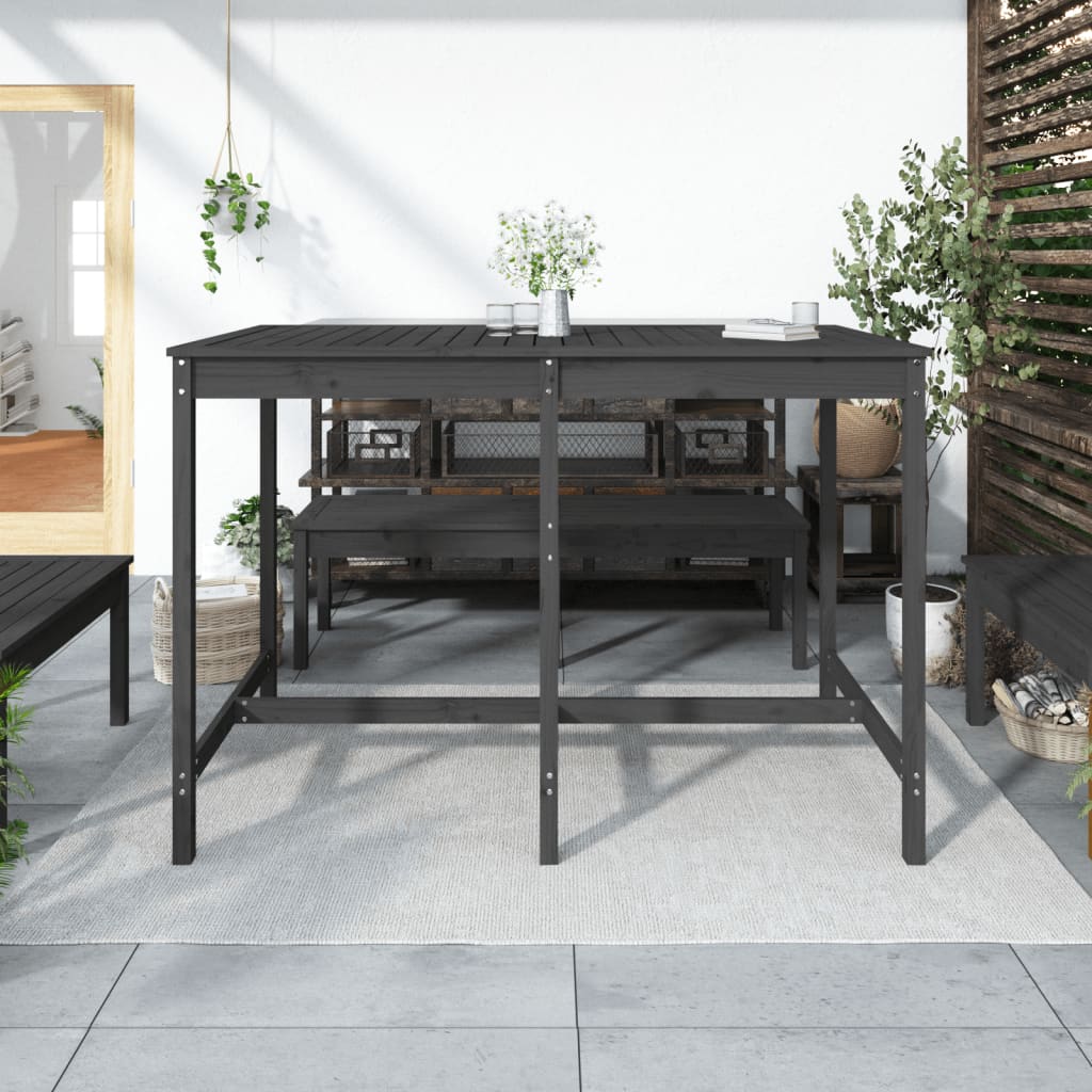 Vrtni stol sivi 159,5 x 82,5 x 110 cm od masivne borovine