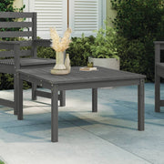 Vrtni stol sivi 82,5 x 82,5 x 45 cm od masivne borovine