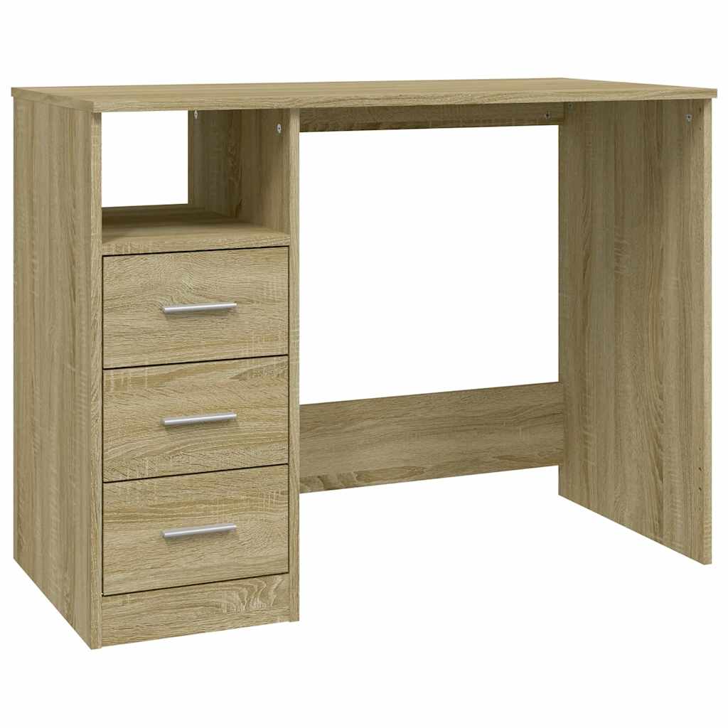Radni stol boja sonome hrasta 102x50x76 cm konstruirano drvo