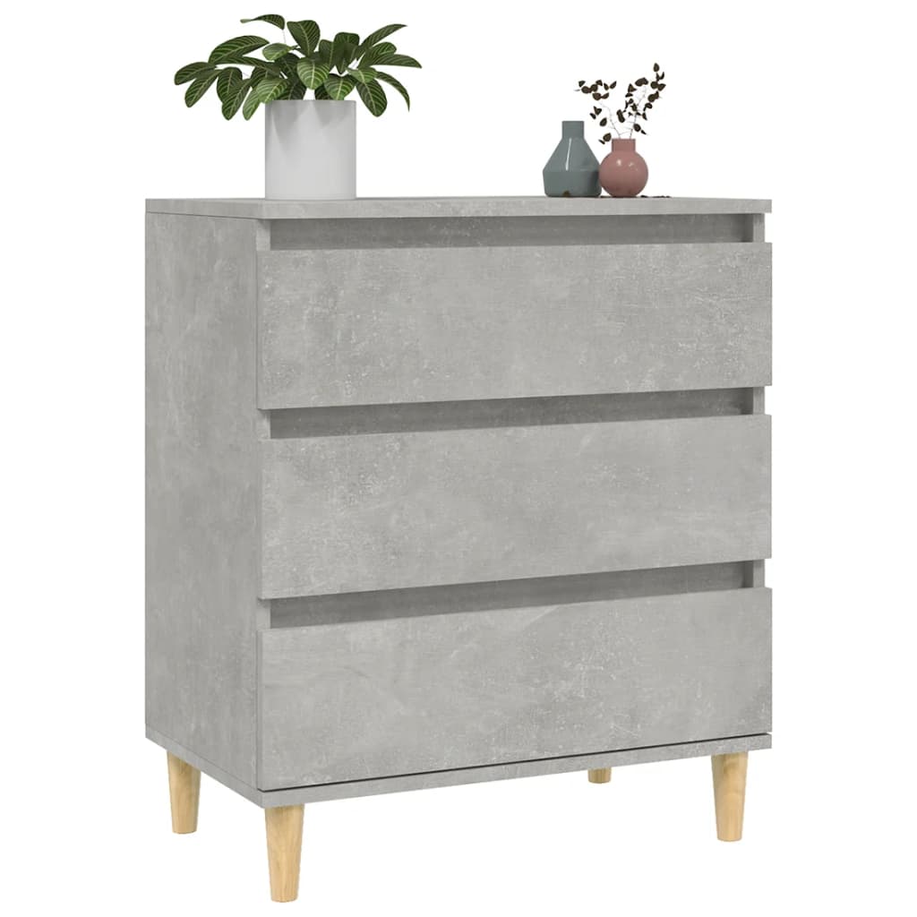 Komoda siva boja betona 60x35x70 cm od konstruiranog drva