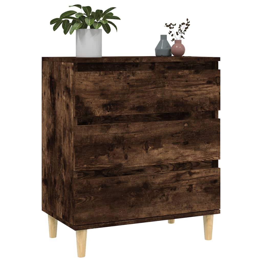 Komoda boja dimljenog hrasta 60 x 35 x 70 cm konstruirano drvo