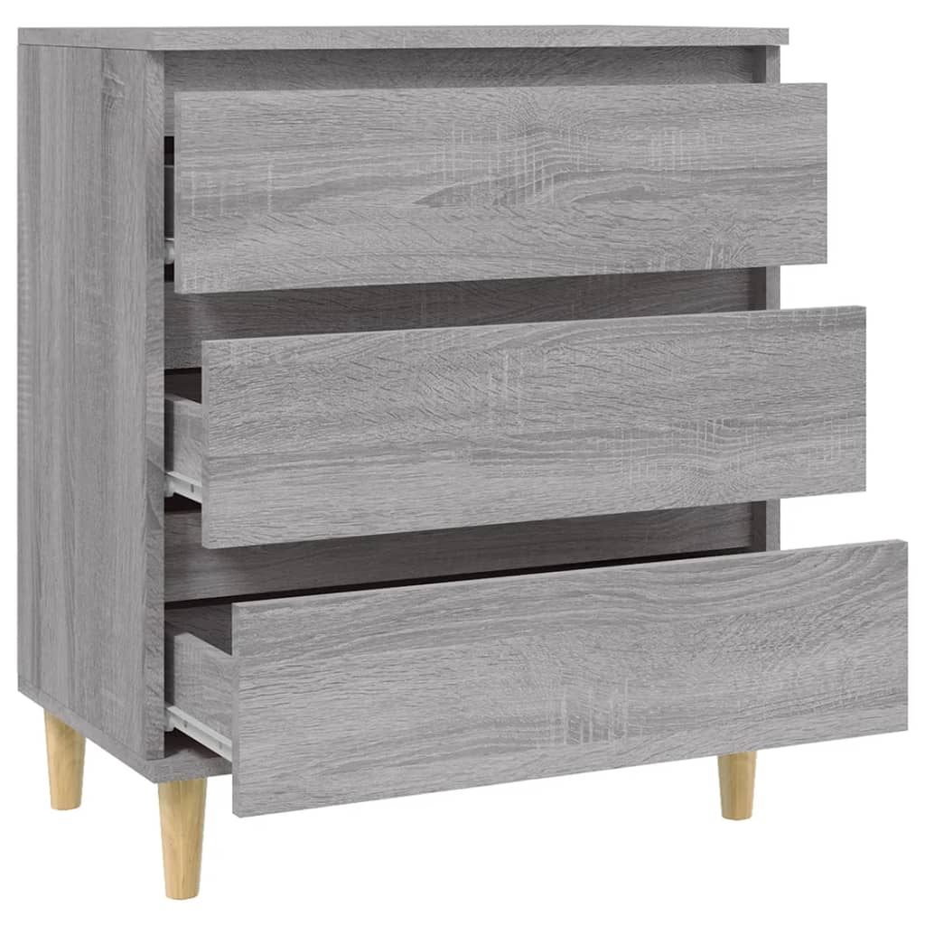 Komoda sivog hrasta sonome 60x35x70 cm od konstruiranog drva