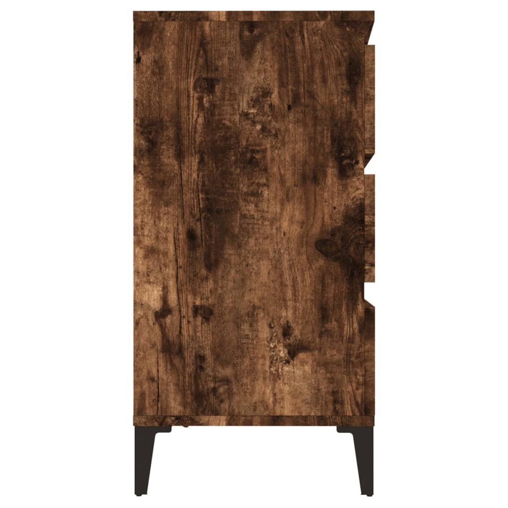 Komoda boja dimljenog hrasta 60 x 35 x 70 cm konstruirano drvo