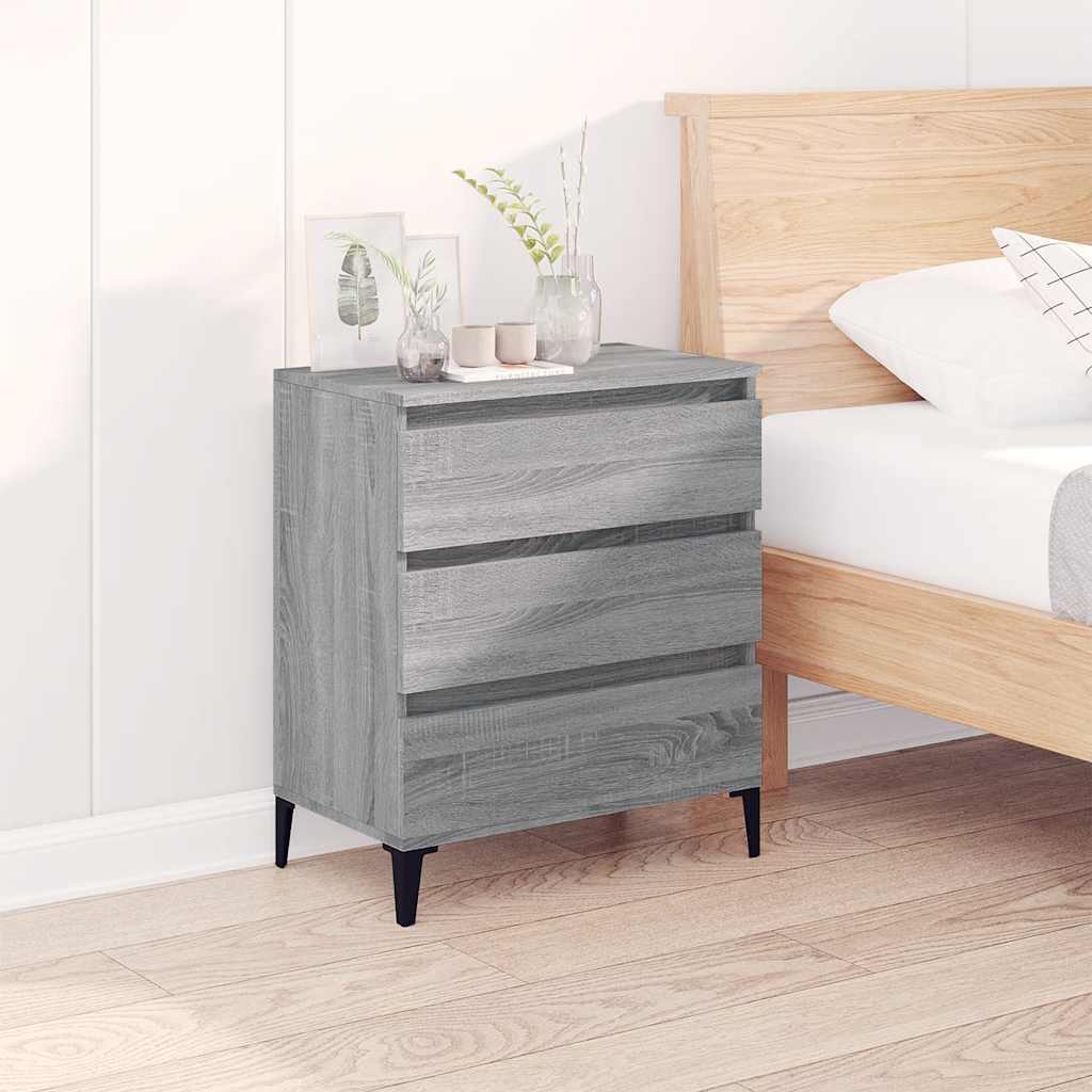 Komoda sivog hrasta sonome 60x35x70 cm od konstruiranog drva