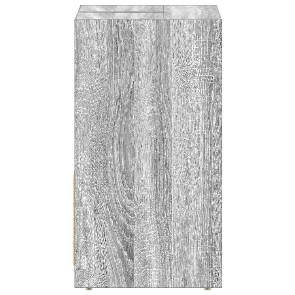 Kupaonski ormarić boja hrasta 60 x 33 x 60 cm konstruirano drvo Siva
