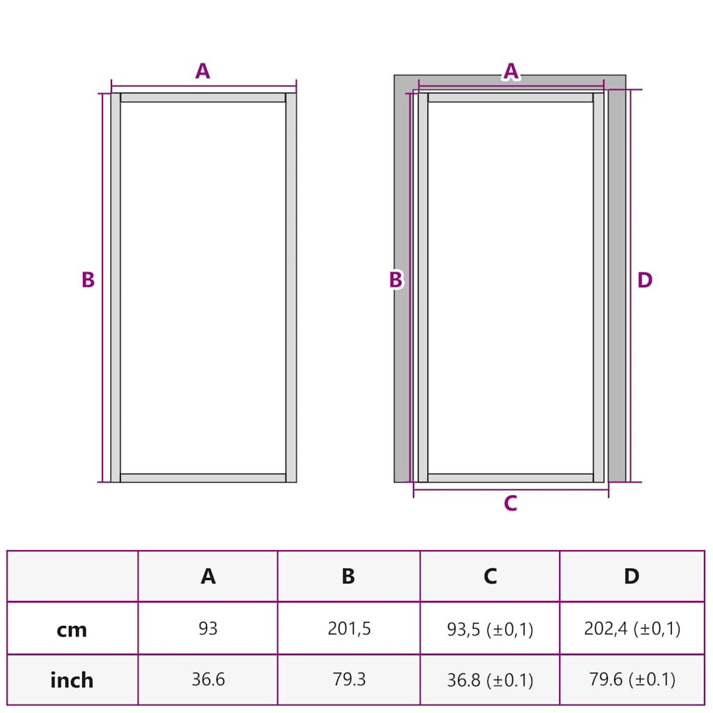 Sobna vrata bijela 93x201,5 cm kaljeno staklo i aluminij tanka